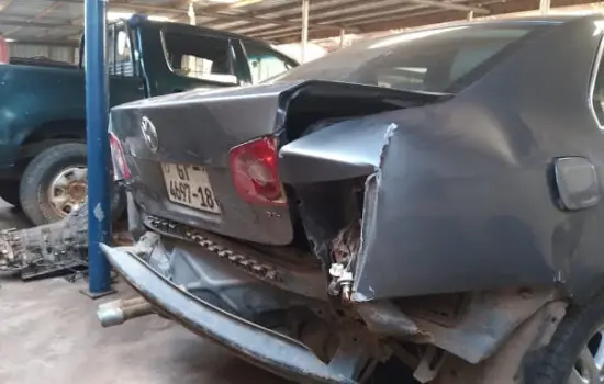 Body repair in progress